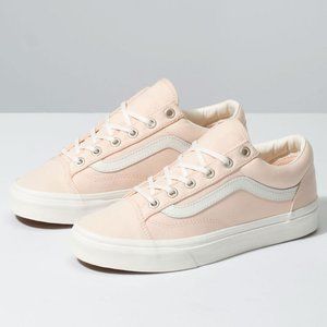 RARE Vans Brushed Twill Style 36 Sneakers Vanilla Cream & Snow White
